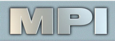 MPI Logo with blue background